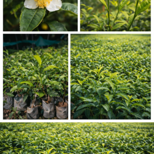 KARIKAR Live Tea Plant, Camellia Sinensis, Green Tea Plant for Home Garden, Balcony and Farm Plantation