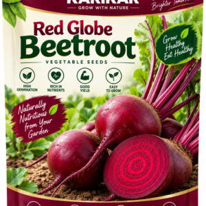 KARIKAR Red Globe Beetroot Seeds for Home Garden | Premium Beet Vegetable Seeds | High Germination 50+S Seeds