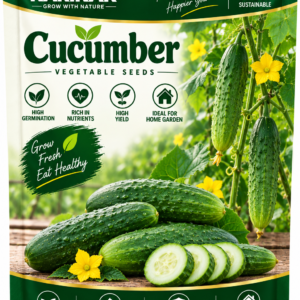 KARIKAR Cucumber Vegetable Seeds for Home Garden, Kitchen Garden & Terrace | Kheera Seeds for Pots & Containers | High Germination 50+ Seeds