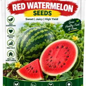 KARIKAR Red Watermelon Seeds for Home Garden | Premium Watermelon Vegetable Seeds | High Germination 50+ Seeds