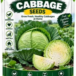 KARIKAR Cabbage Seeds for Home Garden | Premium Cabbage Vegetable Seeds | High Germination 50+ Seeds