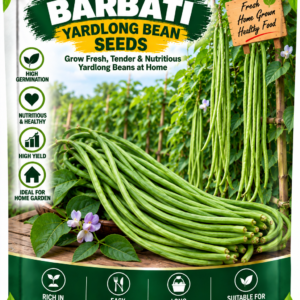 KARIKAR Barbati Yardlong Bean Vegetable Seeds for Home Garden, Terrace & Kitchen Garden | High Germination 50+ Seeds