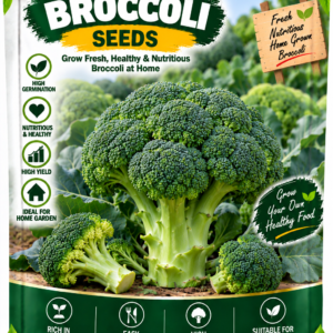 KARIKAR Broccoli Seeds for Home Garden | Premium Broccoli Vegetable Seeds | High Germination 50+ Seeds