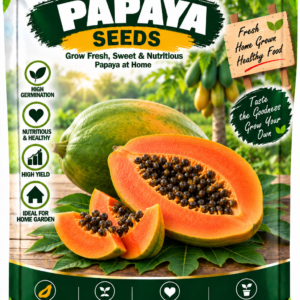 KARIKAR Papaya Seeds for Home Garden | Premium Papaya Seeds | High Germination 50 +Seeds