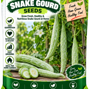 KARIKAR Snake Gourd Seeds for Home Garden | Premium Snake Gourd Vegetable Seeds | High Germination 50+ Seeds