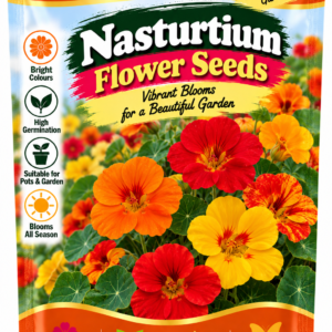 KARIKAR® Nasturtium Flower Seeds for Home Garden, Colorful Nasturtium Flowering Plants -30 Grams Seeds