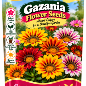 KARIKAR® Gazania Flower Seeds for Home Garden, Colorful Gazania Flowering Plants for Outdoor Gardening-10 Grams Seeds