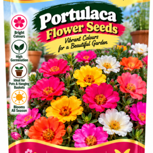 KARIKAR® Portulaca Flower Seeds for Home Garden, Colorful Portulaca Flowering Plants-30 Grams Seeds