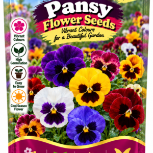 KARIKAR® Pansy Flower Seeds for Home Garden, Colorful Panchrangi Pansy Flowering Plants-30 Grams Seeds