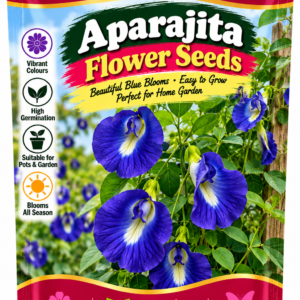 KARIKAR® Aparajita Flower Seeds, Blue Butterfly Pea Flower Seeds for Home Garden, Pots, Balcony, Terrace & Outdoor Gardening 30 Grams Seeds