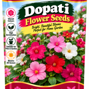 KARIKAR® Dopati Flower Seeds for Home Garden, Colorful Balsam Flowering Plants for Garden Beds & Outdoor Gardening-30 Grams Seeds
