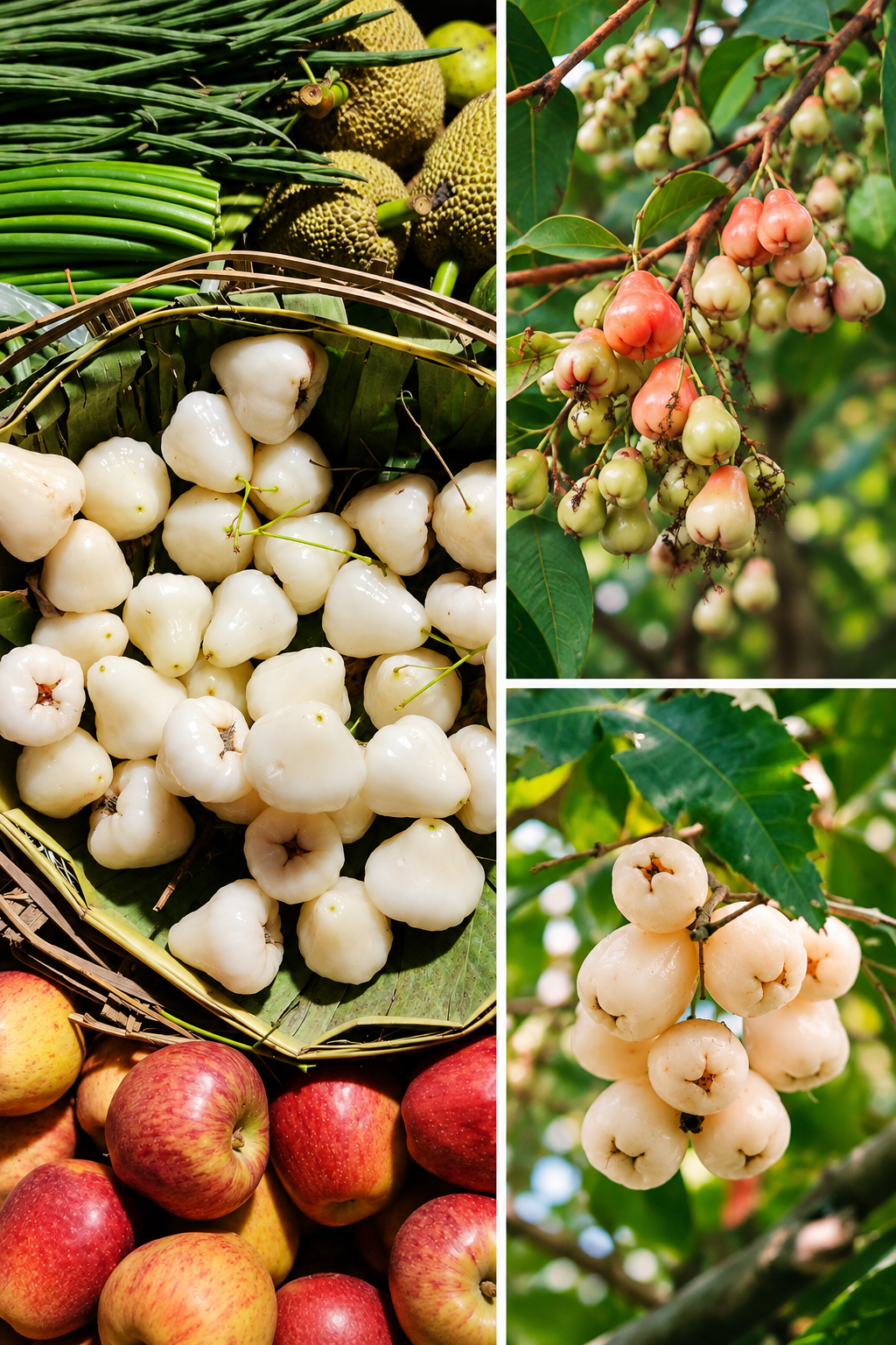 KARIKAR White Wax Apple Grafted Live Fruit Plant – Healthy Wax Apple Tree Plant for Home Garden
