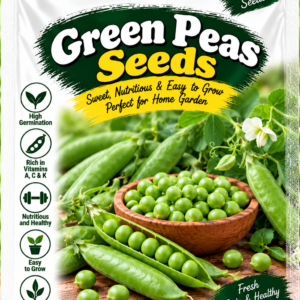 KARIKAR Premium Green Peas Seeds for Home Gardening, Sweet & Nutritious Vegetable 20+ Seeds