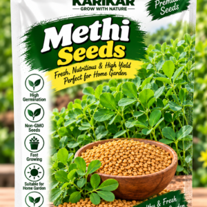 KARIKAR Premium Methi Seeds for Home Gardening, Fenugreek Vegetable 20+Seeds