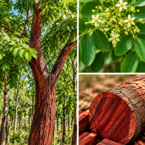 KARIKAR Red Sandalwood(Lal Chandan) Grafted Live Plant, Red Sandalwood(Lal Chandan) Tree Plant for Home Garden